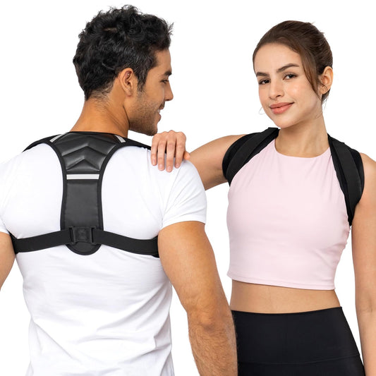 Back Posture Corrector for Women & Men, Comfy Adjustable Back Brace to Improve Posture & Relieve Back Pain (Mens S/2XL - Women S/2XL+)
